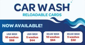 Car Wash Reloadable Cards