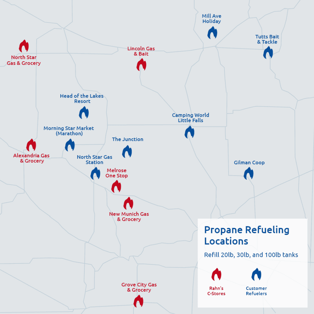 Propane refueling locations